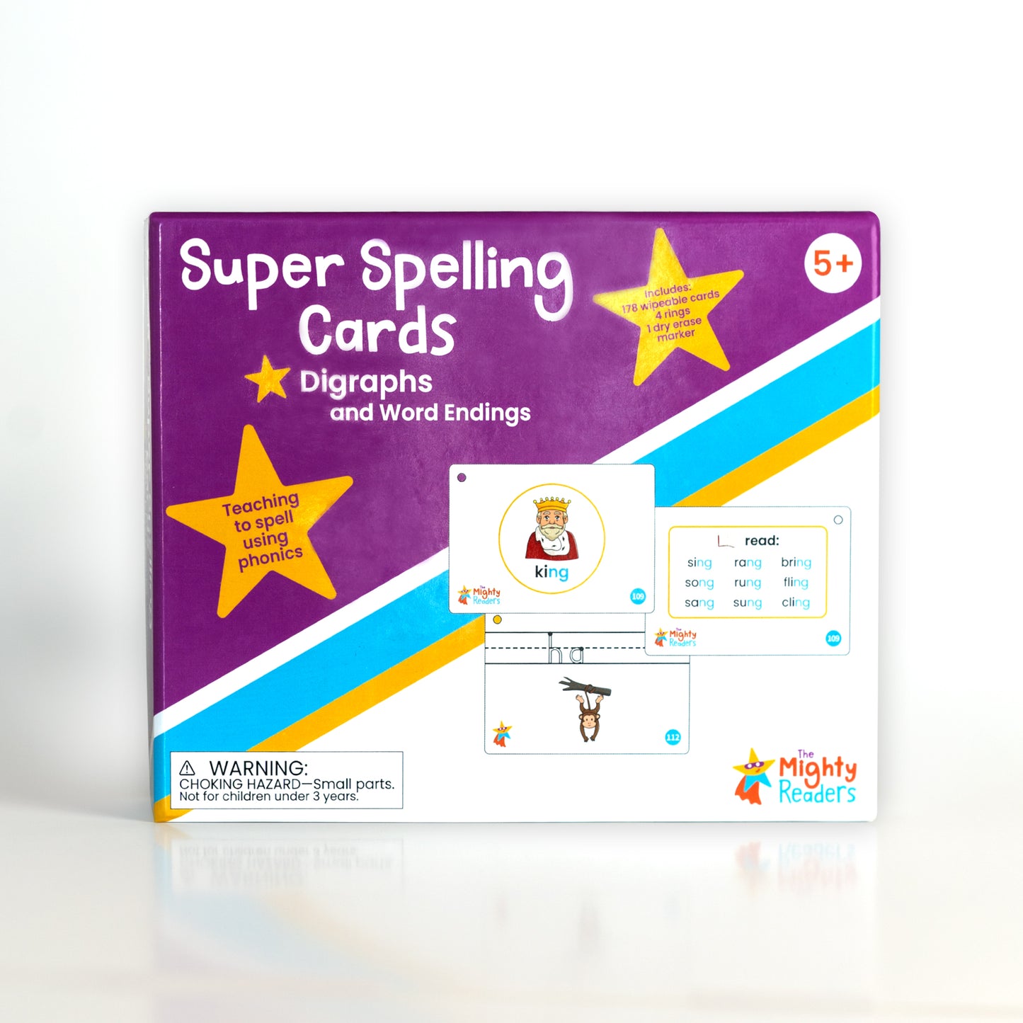 Super Spelling Cards: Digraphs and Word Endings